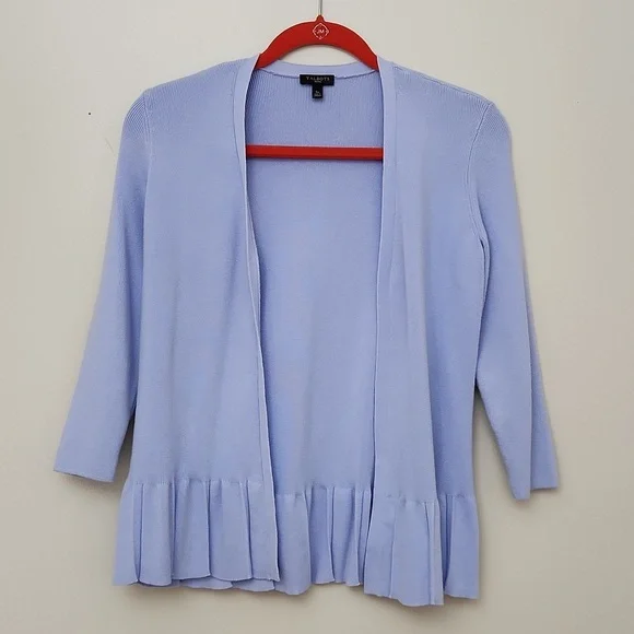 TALBOTS petite lavender purple size small cardigan - Picture 5 of 13